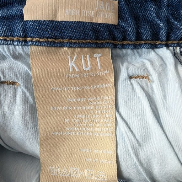RARE PLUS KUT from Kloth Jane High Rise Short, Plus sZ 18 W Blue - Picture 14 of 15